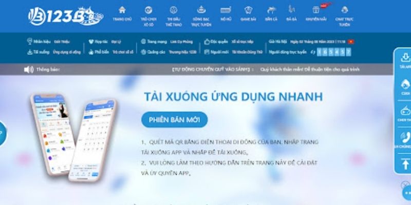 Hướng dẫn tải app 123B chi tiết để bạn có thể dễ dàng tải và cài đặt